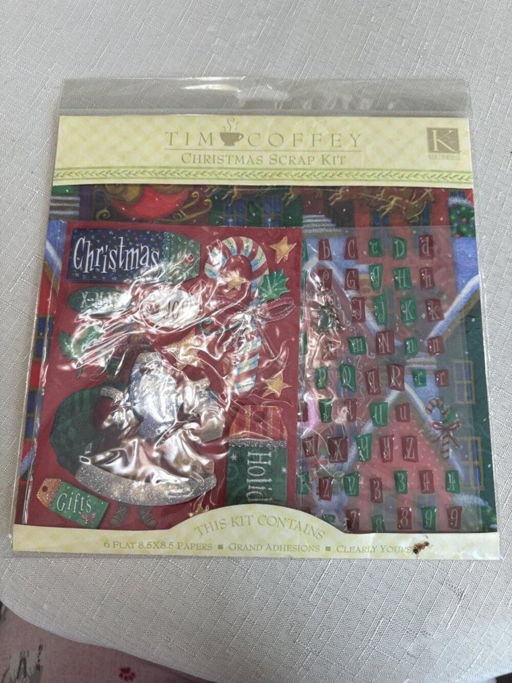 K & Company Christmas Scrap Kit 670716 Tim Coffey Scrapbook 8.5x8.5 NEW